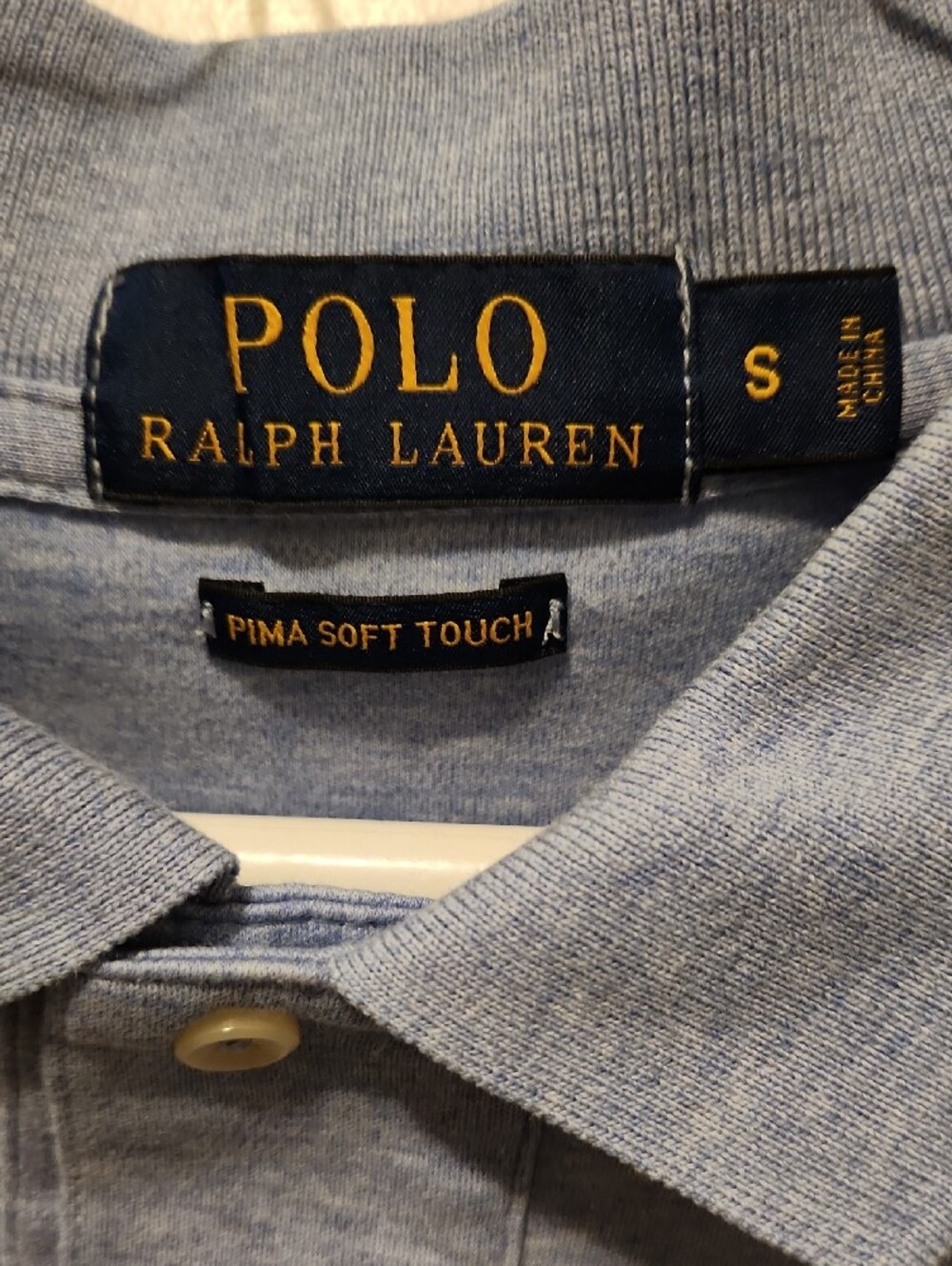 Polo by Ralph Lauren Heather Light Blue Short Sleeve Polo - Picture 2 of 4